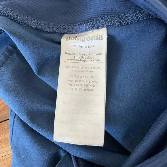 Patagonia Happy Hike Studio Pants Joggers Blue Outdoors Granola Women’s Sz XS - Picture 7 of 10